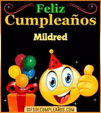Gif de Feliz Cumpleaños Mildred